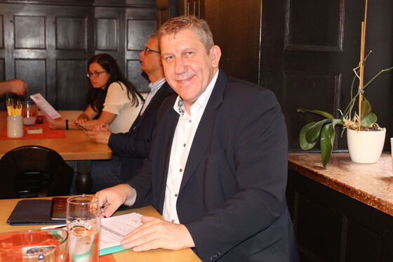 Andreas Schwarz bei der Sitzung des UB-Vorstands Bamberg-Forchheim